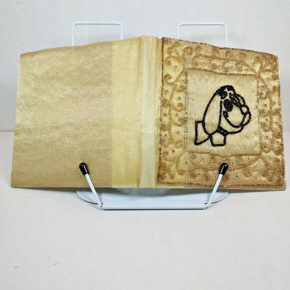 Handmade Handcrafted Seed Bead Decorated Dog Journal Sketchpad Scrapbook Notepad - Picture 7 of 11